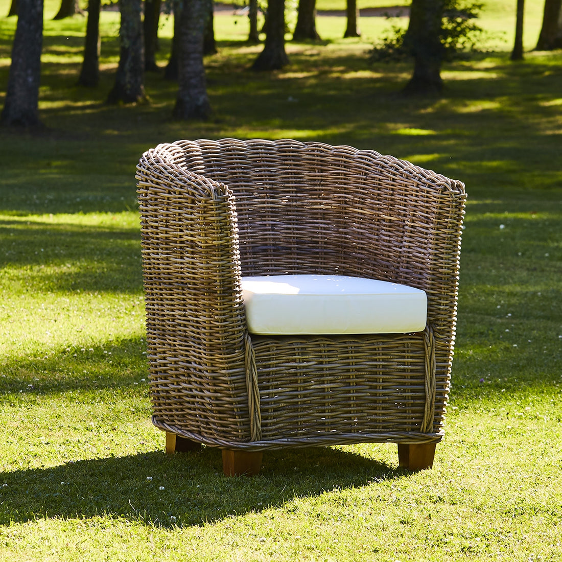 MUSA - Fauteuil en kubu naturel