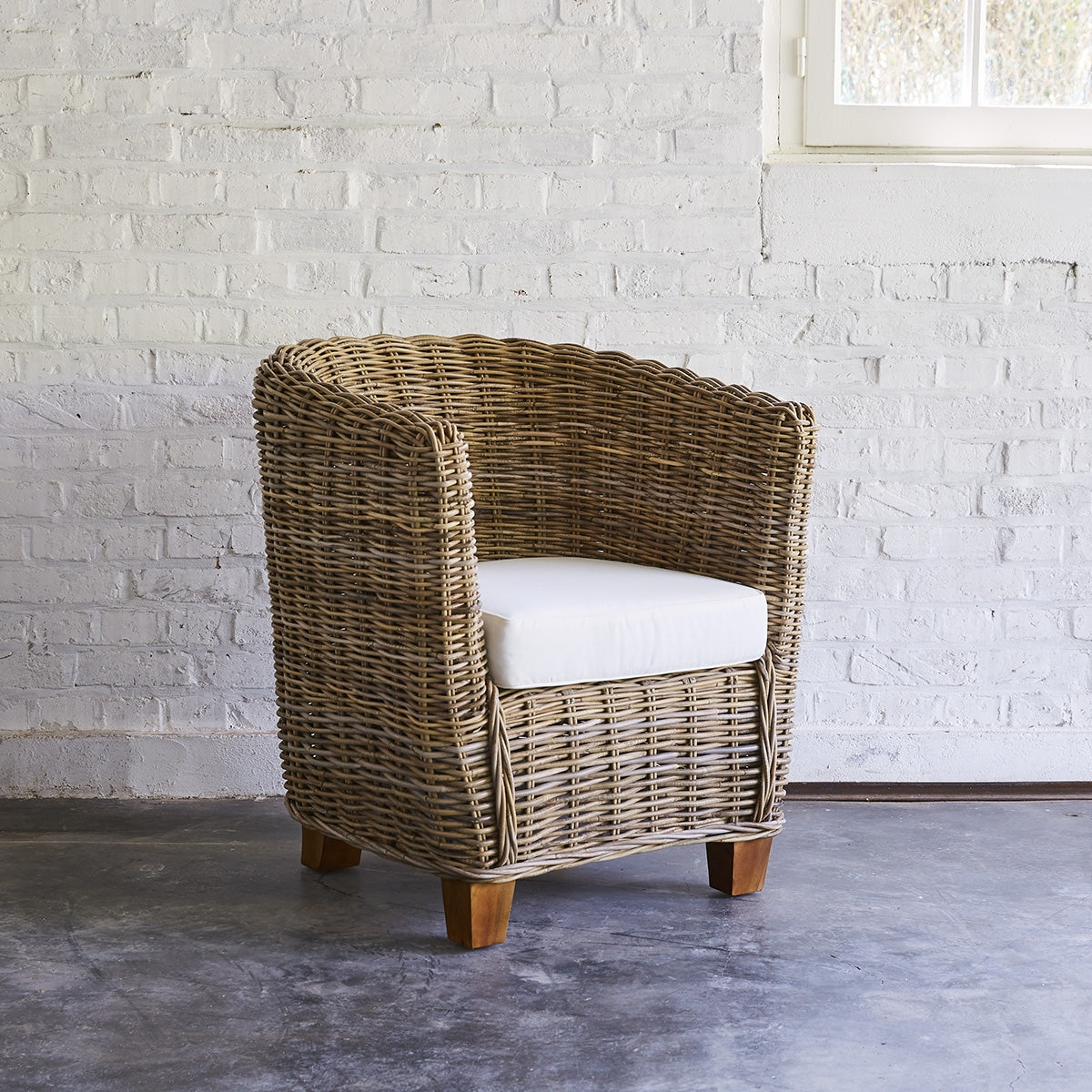 MUSA - Fauteuil en kubu naturel