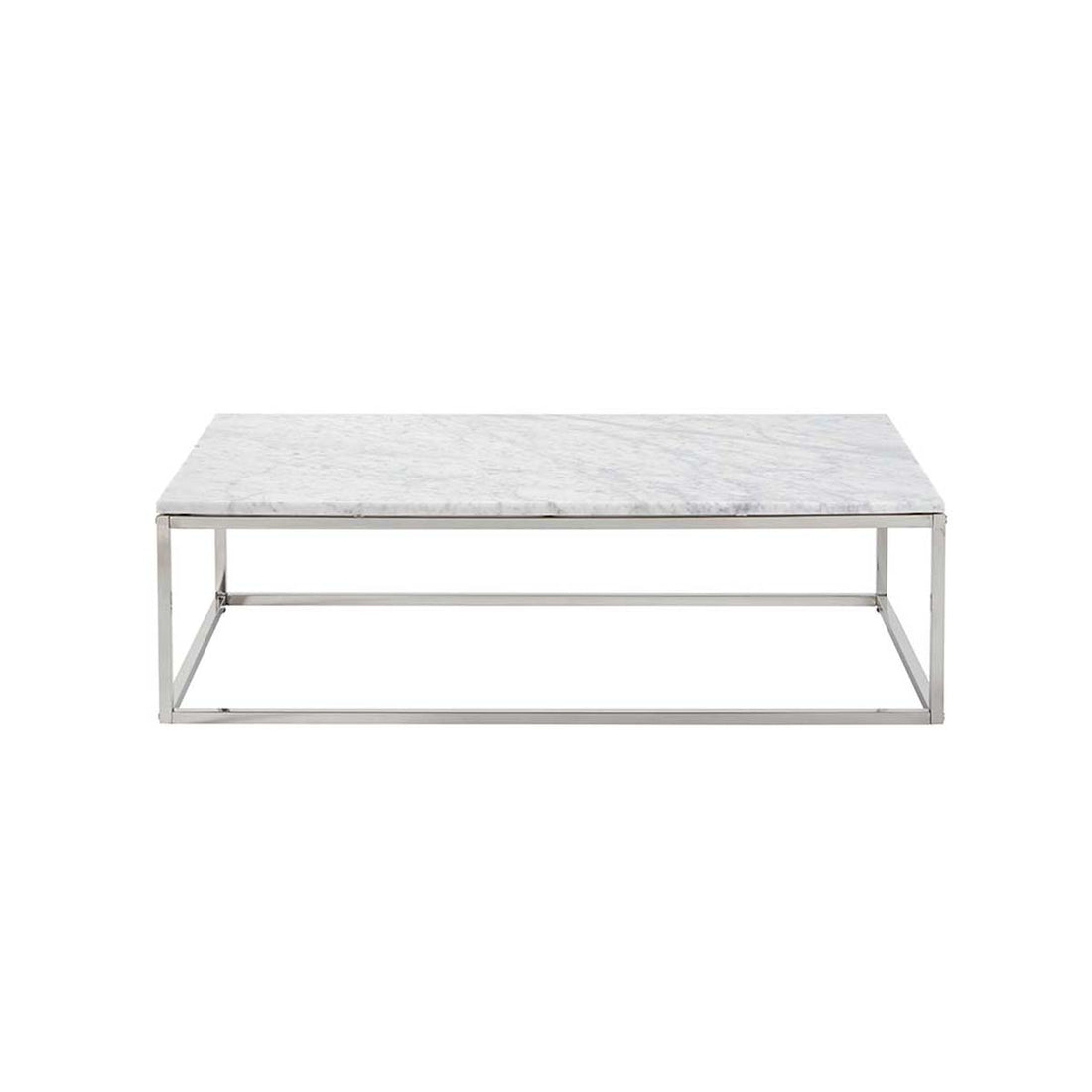 Table basse en marbre et métal 120 cm