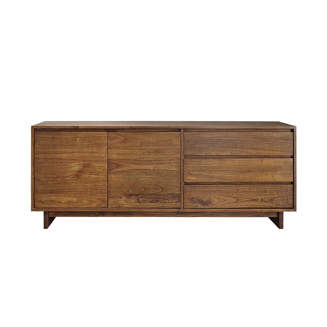 MILO - Commode en mindi massif finition noyer 180 cm