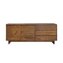 Commode en mindi massif finition noyer 180 cm