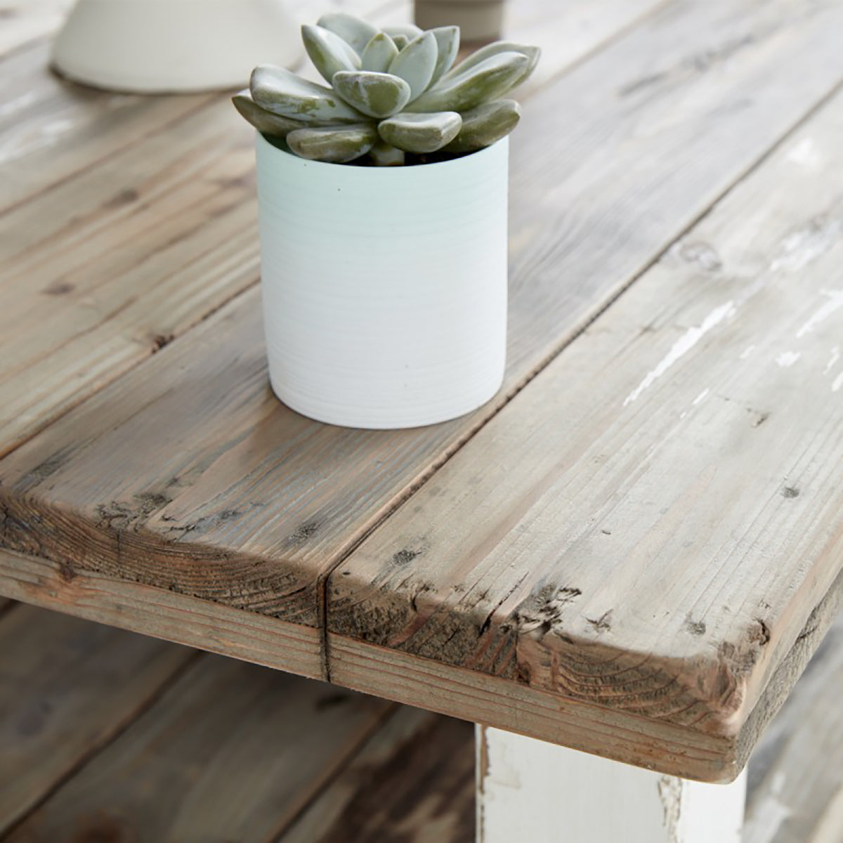 ATLANTIC - Table basse en bois recyclé massif 140 cm