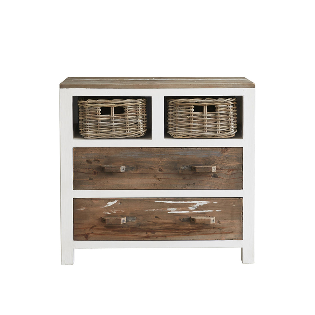 HONFLEUR - Commode en bois recyclé massif 80 cm