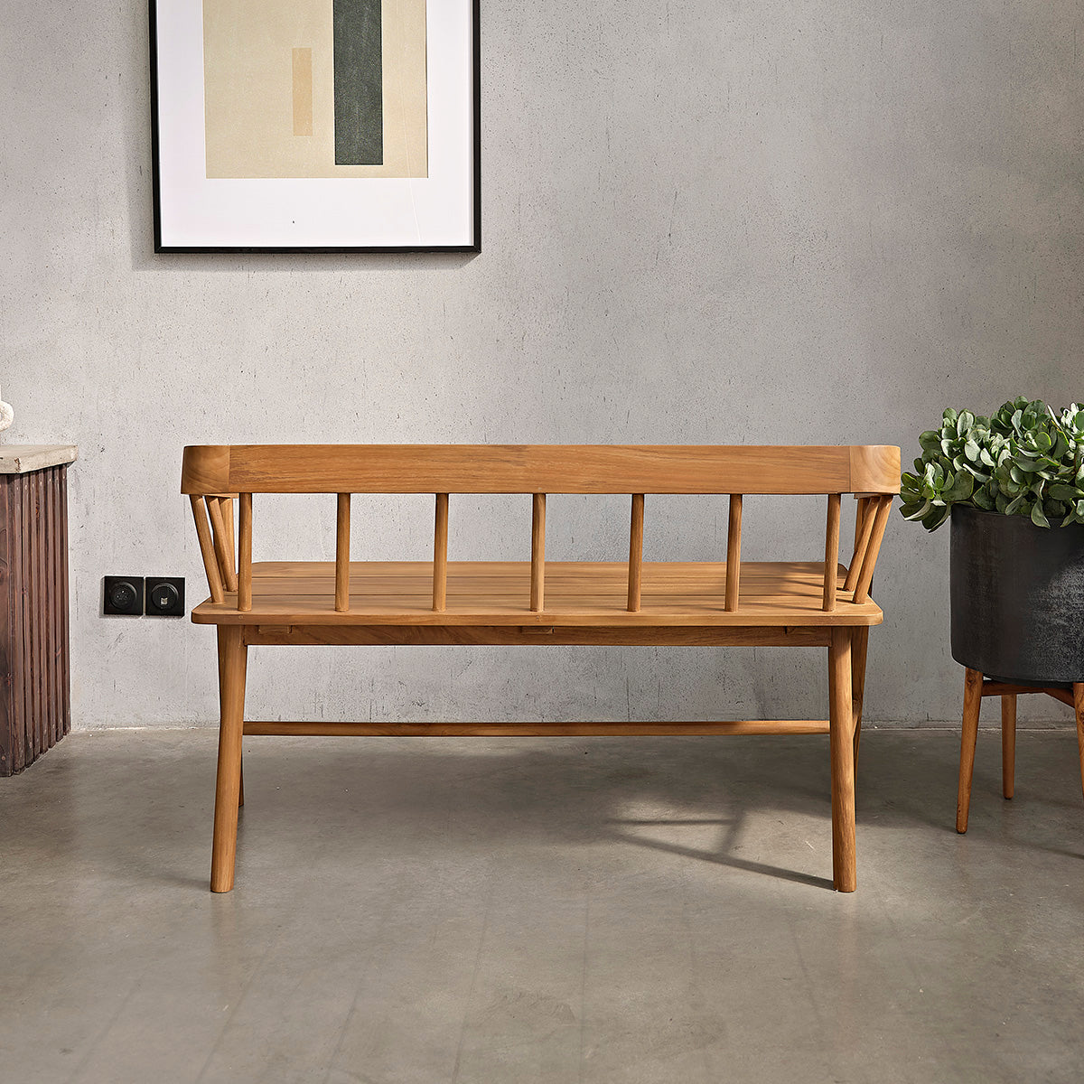 NIDO - Banc en teck massif 120 cm