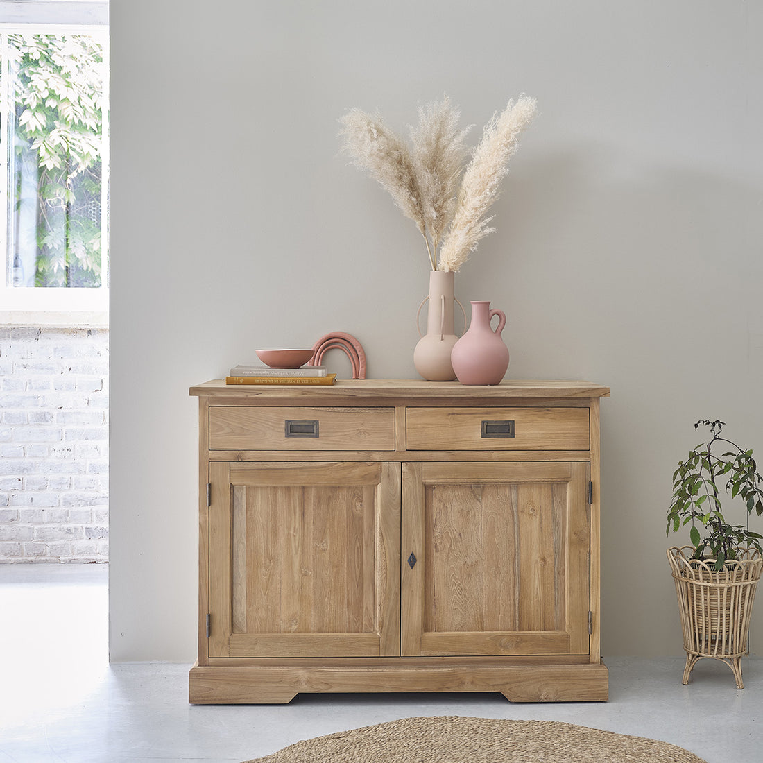 BOSTON - Buffet en teck massif 120 cm