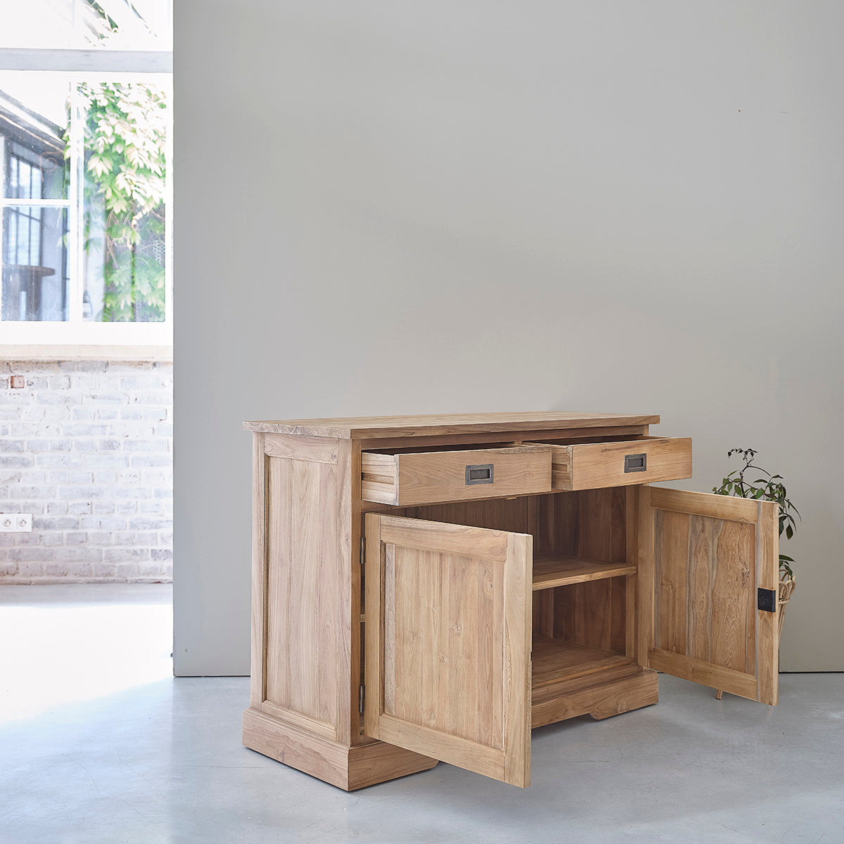 BOSTON - Buffet en teck massif 120 cm