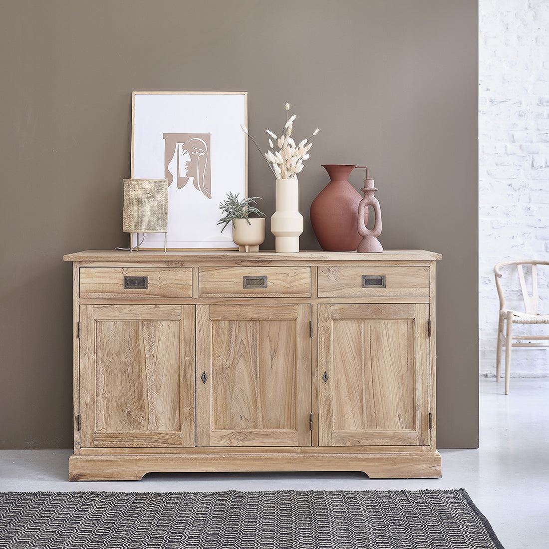 BOSTON - Buffet en teck massif 150 cm