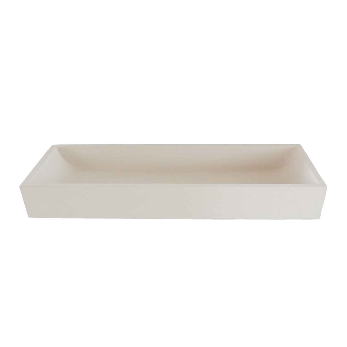 OLIA - Vasque en béton beige 100 x 37 cm