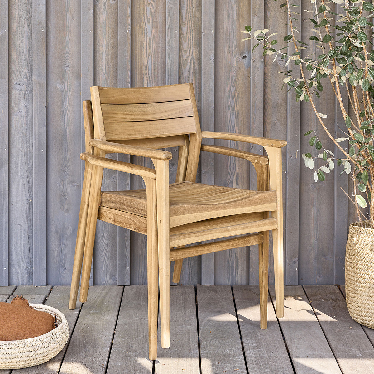 APRIL - Fauteuil de jardin en teck massif