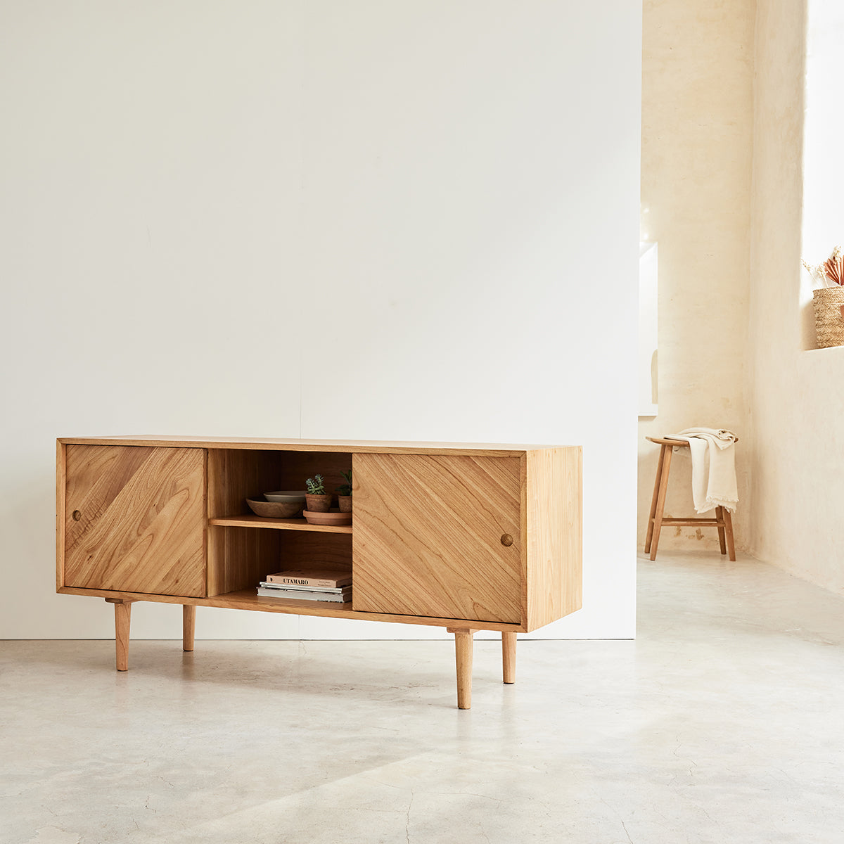 PACÔME - Buffet en mindi massif 160 cm