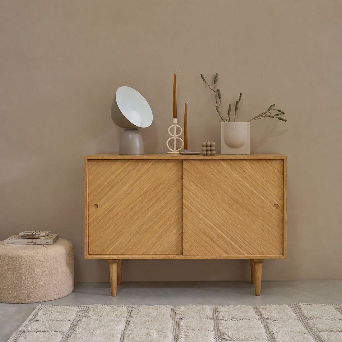 PACÔME - Buffet en mindi massif 120 cm