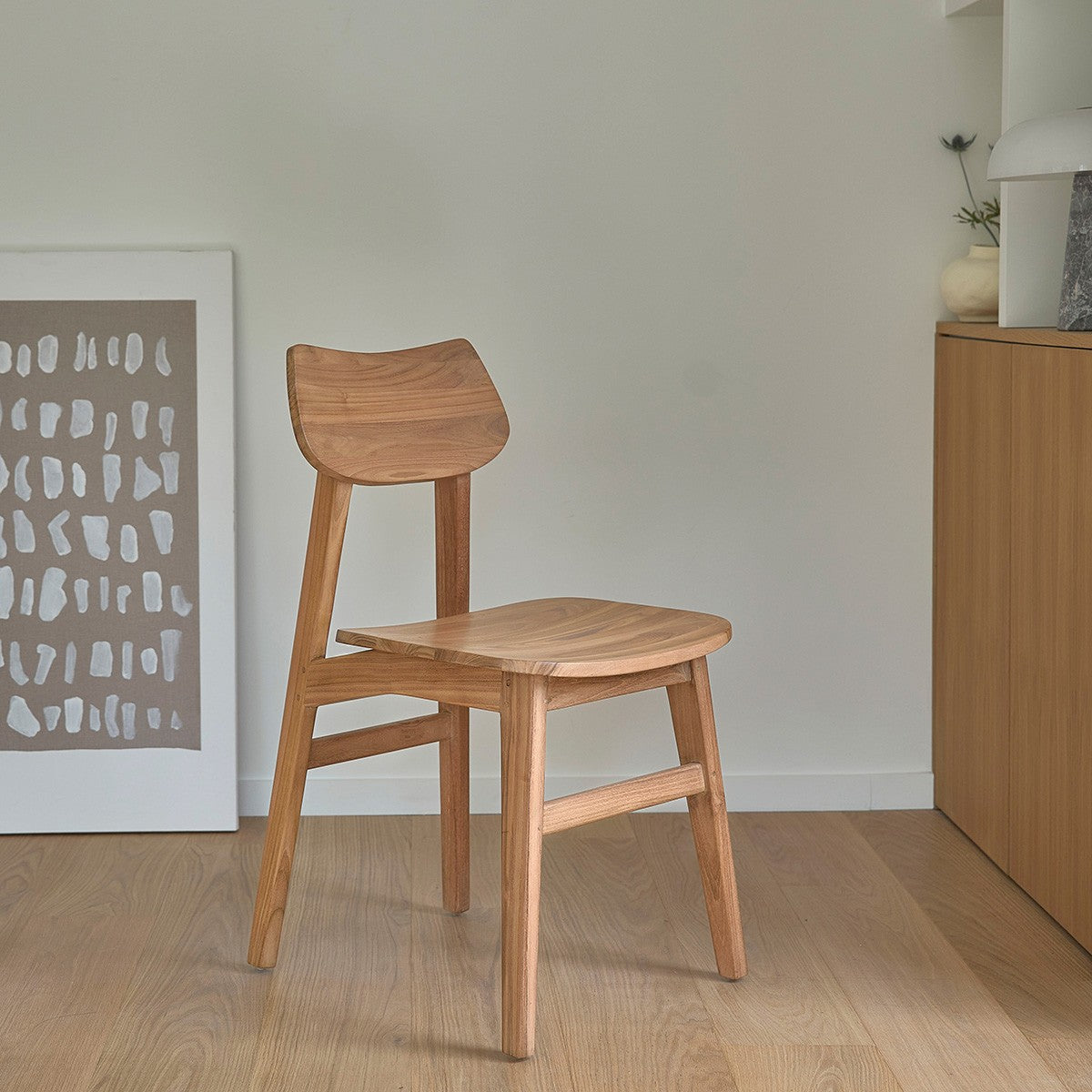 ADELE - Chaise en teck massif