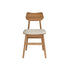 Chaise en teck massif assise bouclette