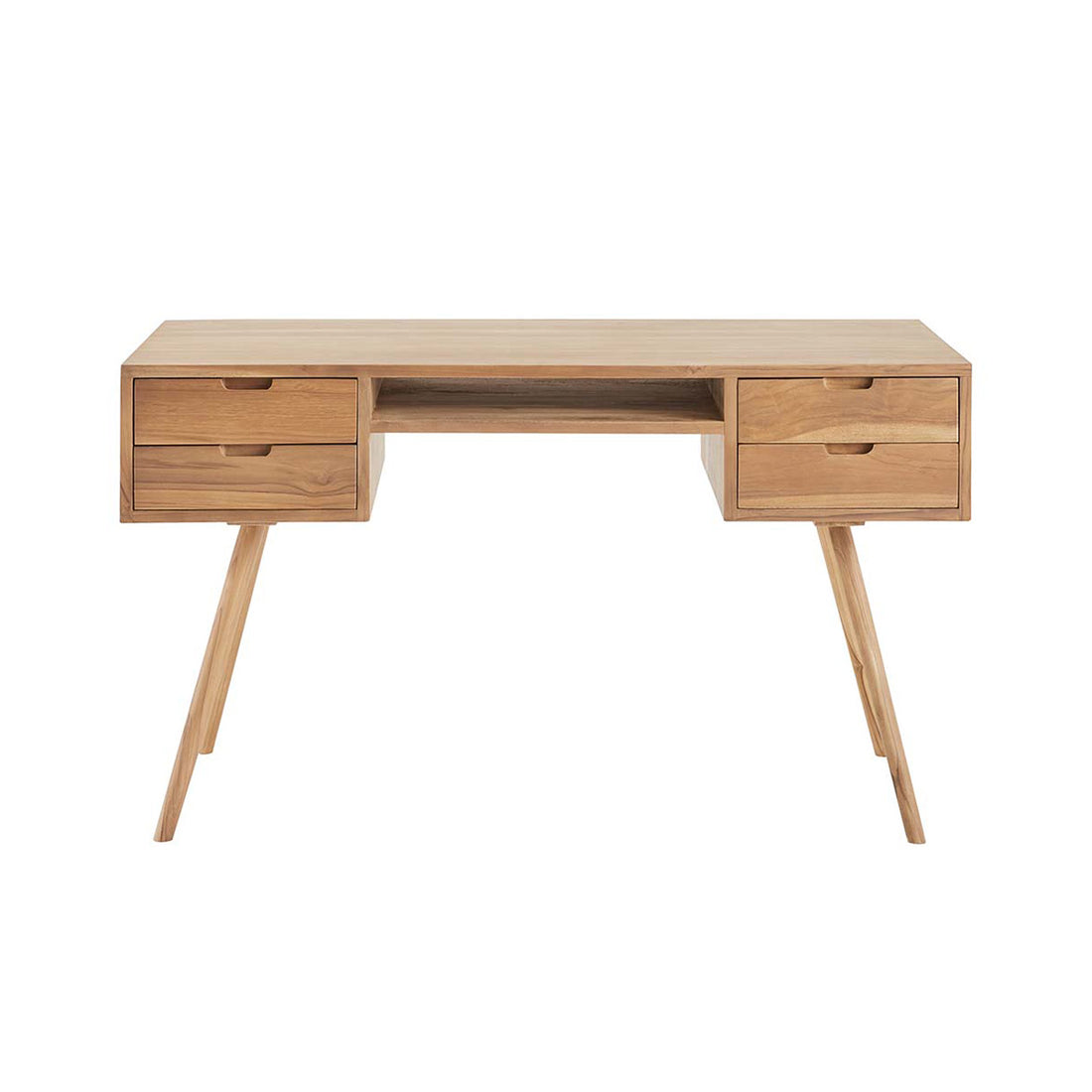 ISAURE - Bureau en teck massif 130 cm
