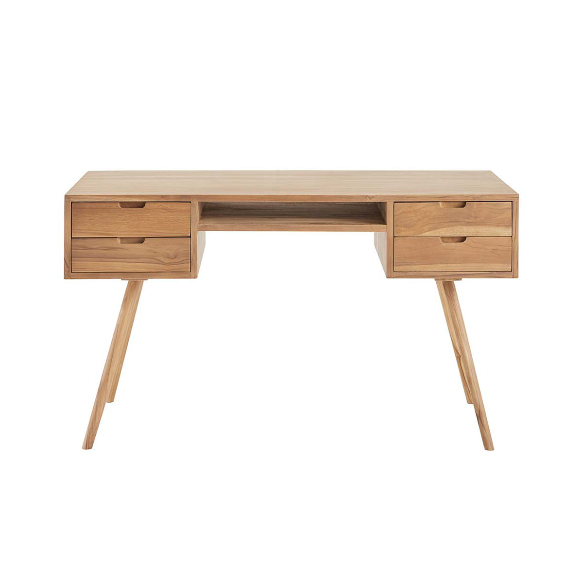 ISAURE - Bureau en teck massif 130 cm