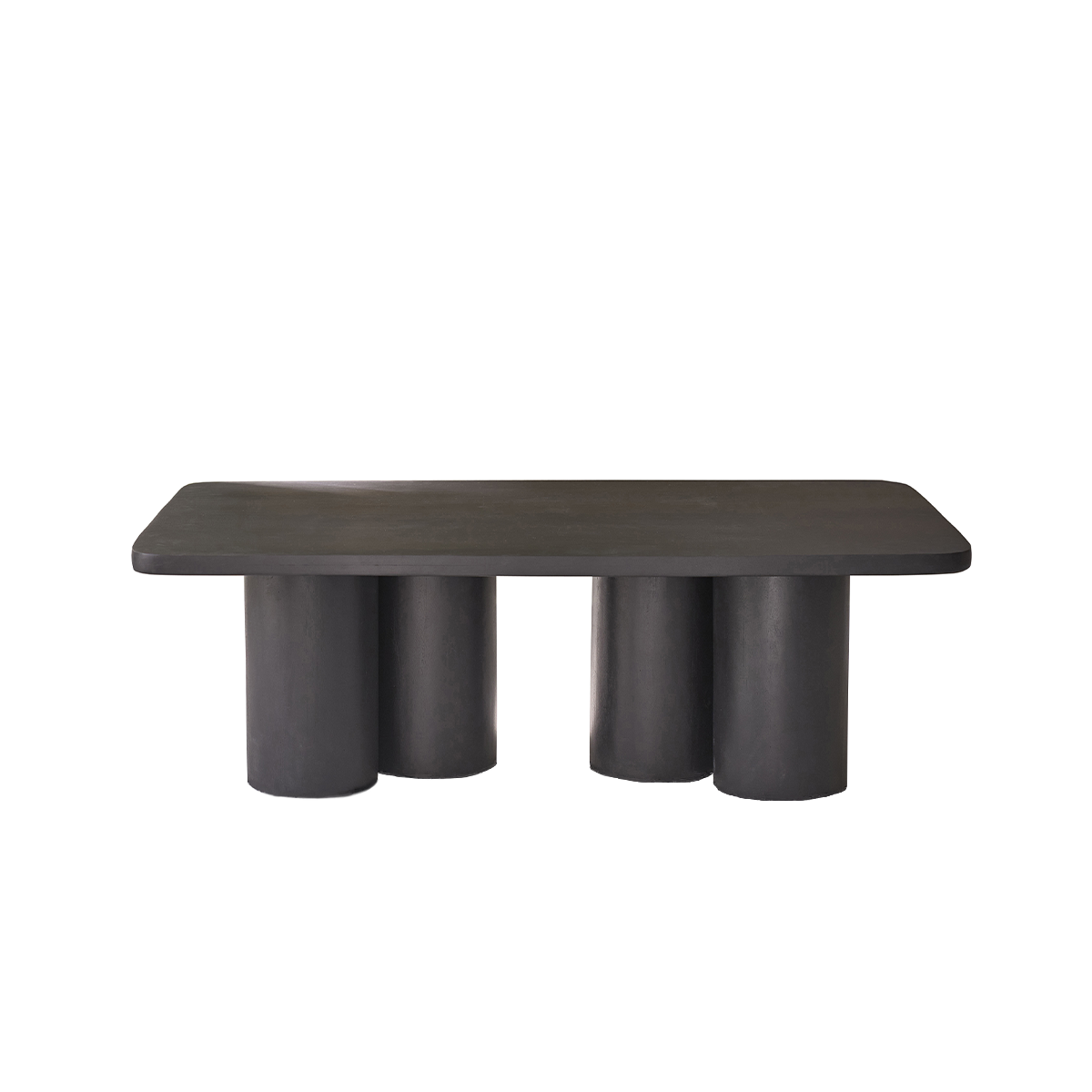 CLEO - Table basse en manguier massif noir 120 cm