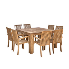 Salon de jardin en teck 8 places