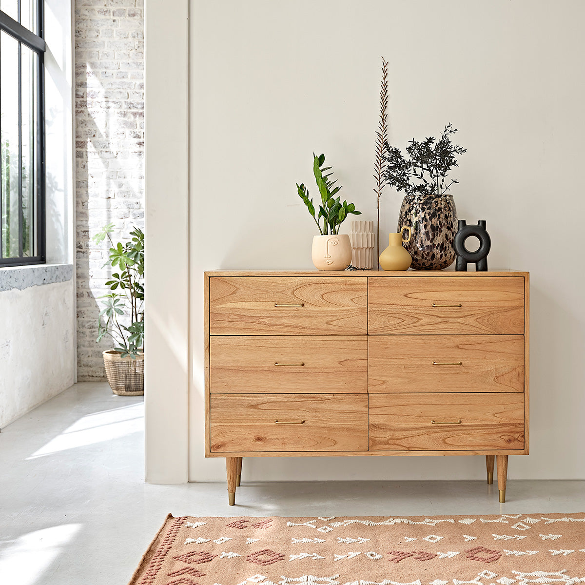 PIA - Commode en mindi massif 130 cm
