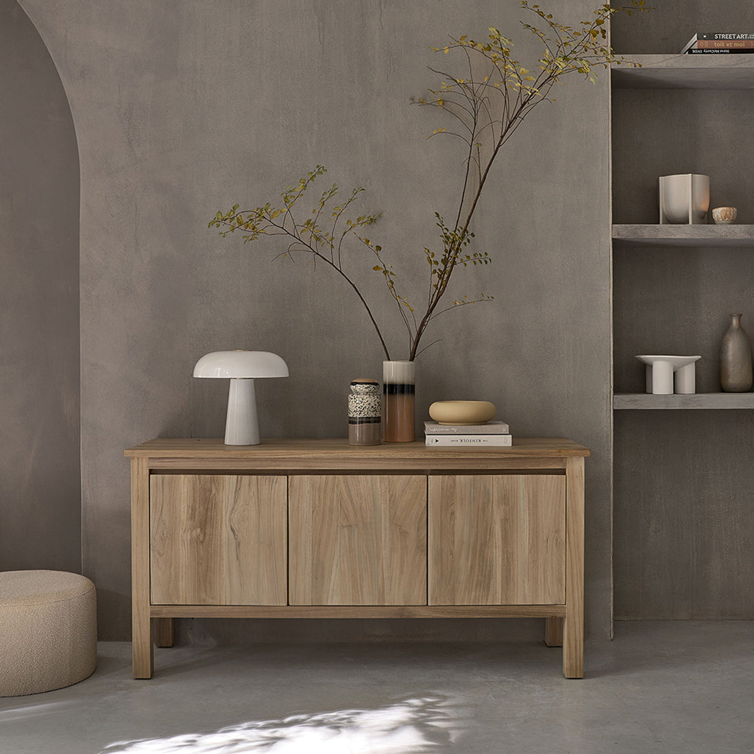 ALDO - Buffet en teck massif 150 cm