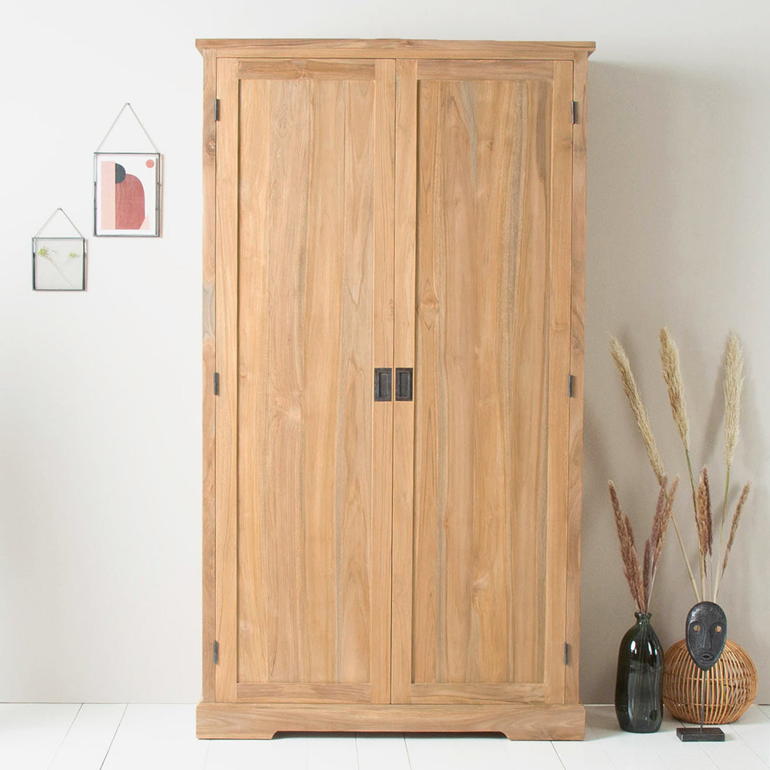 ALDO - Armoire en teck massif 113 cm