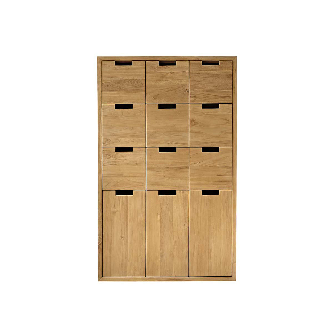 ALDO - Armoire d'entrée en teck massif 80 cm