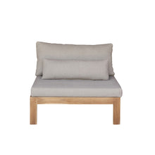 Fauteuil de jardin en teck massif taupe