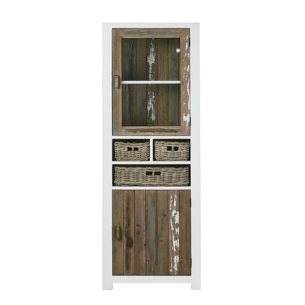 ATLANTIC - Vaisselier en bois recyclé massif 70 cm