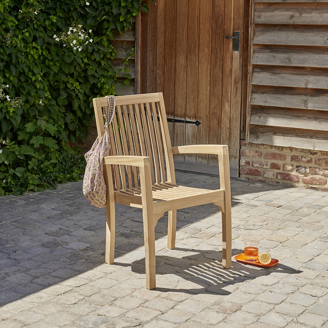 MALTE - Fauteuil de jardin en teck massif