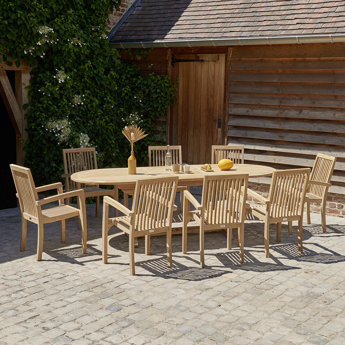 MALTE - Fauteuil de jardin en teck massif