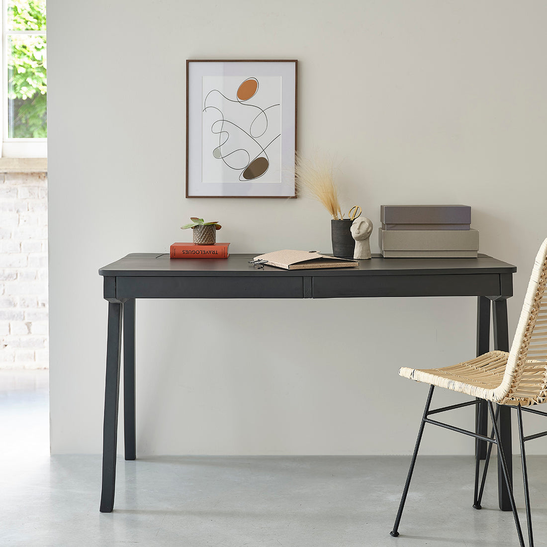 GLASGOW - Bureau en manguier massif 130 cm
