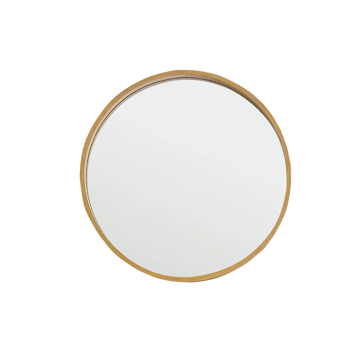 ERNEST - Miroir en chêne rond Ø 50 cm