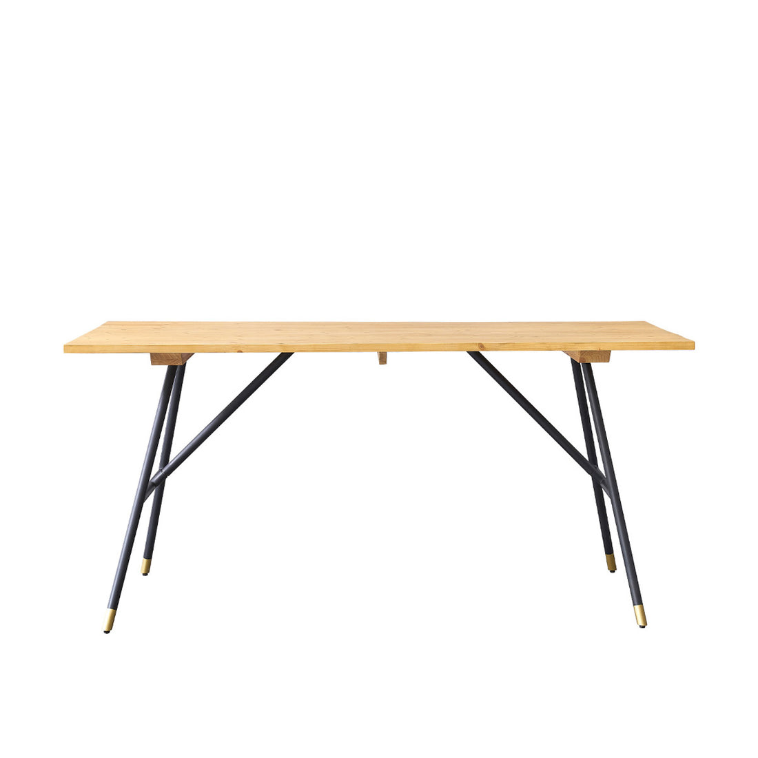 ROBIN - Table en pin massif et métal 6 pers.