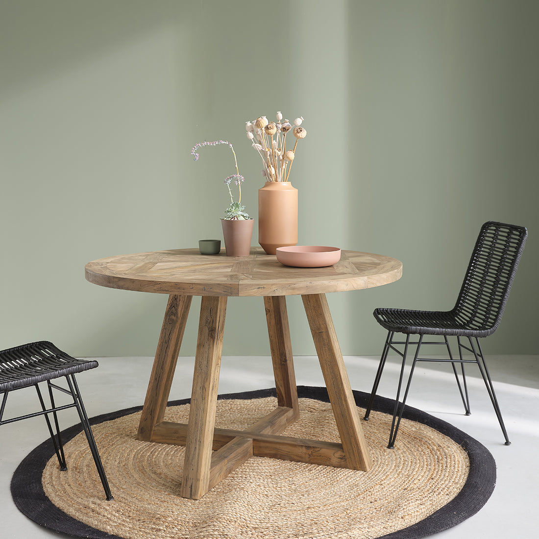 CARGO - Table en teck massif recyclé 4 pers.