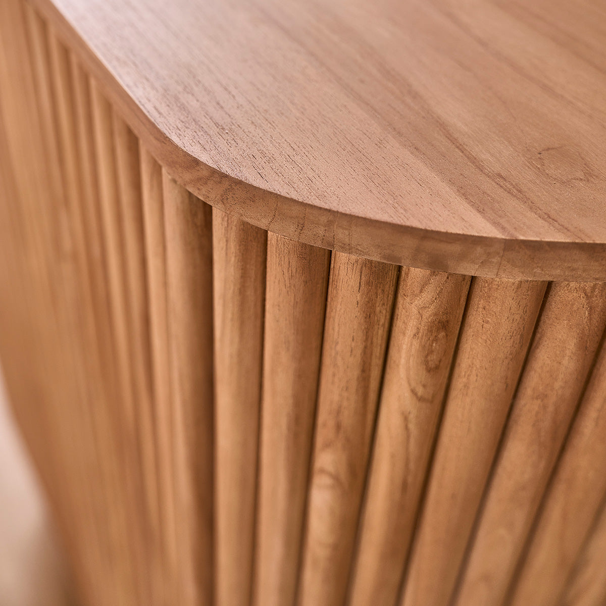 COLINE - Meuble bar en teck massif 90 cm