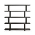 Etagère en mindi noir, H 161 cm