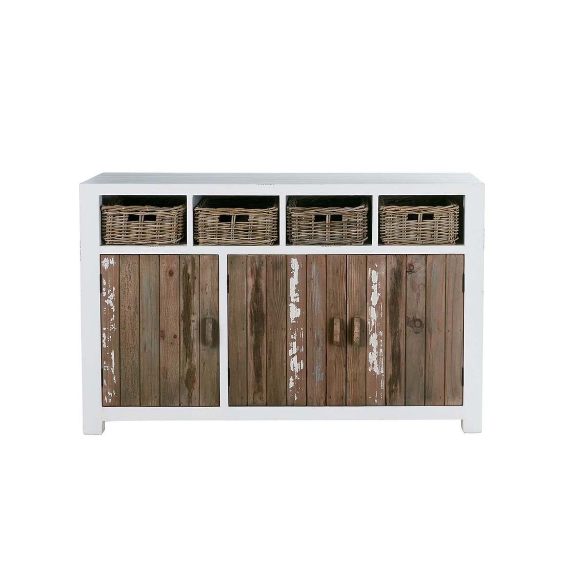 HONFLEUR - Commode en pin recyclé massif 145 cm