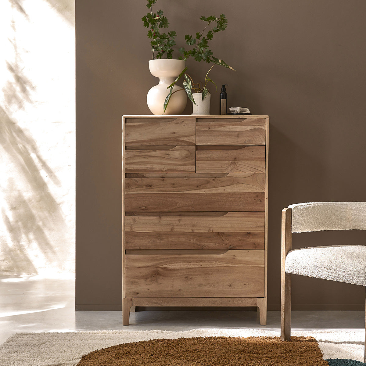 SAMSO - Commode en acacia massif 80 cm