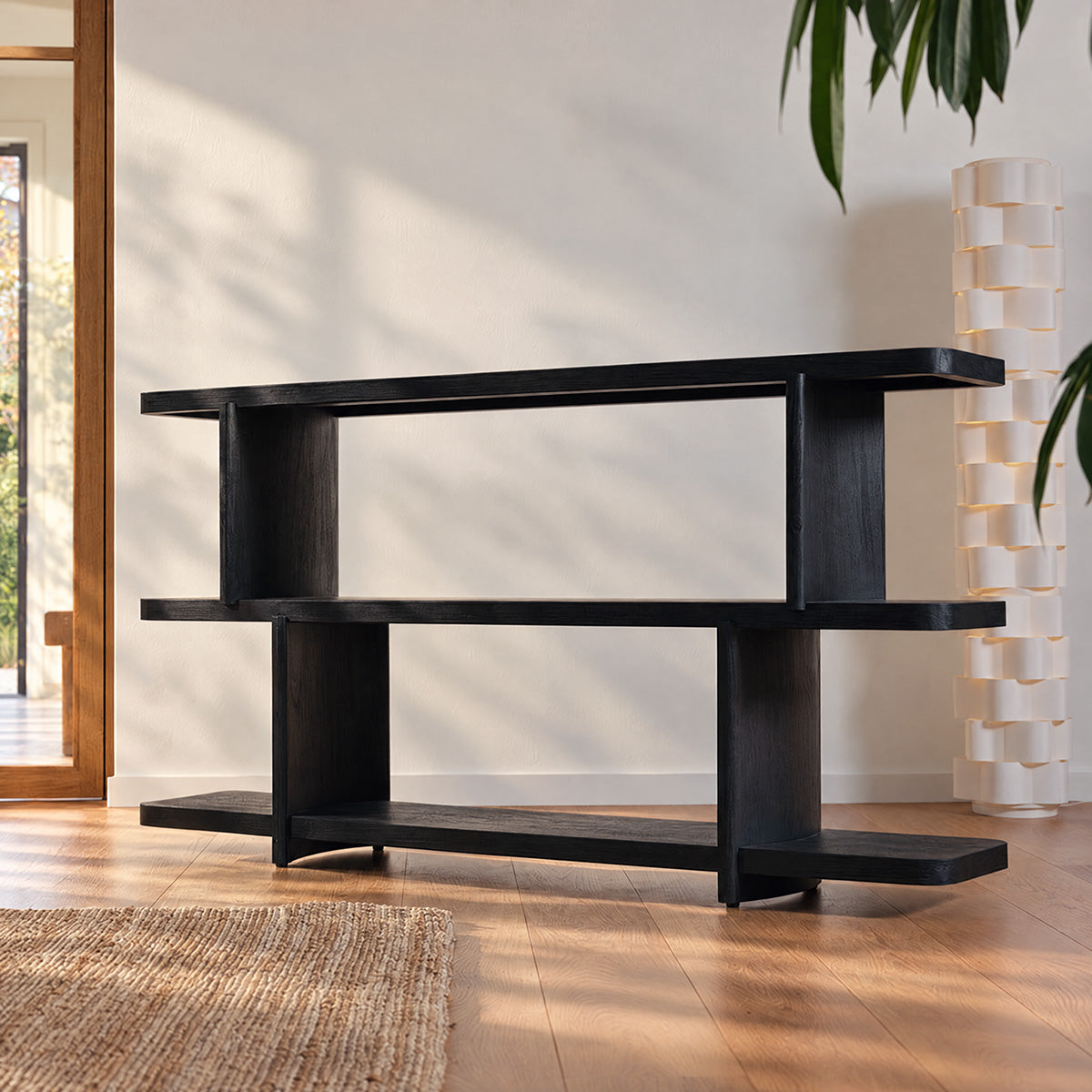 OTTO - Etagère basse en mindi massif, L 160 cm