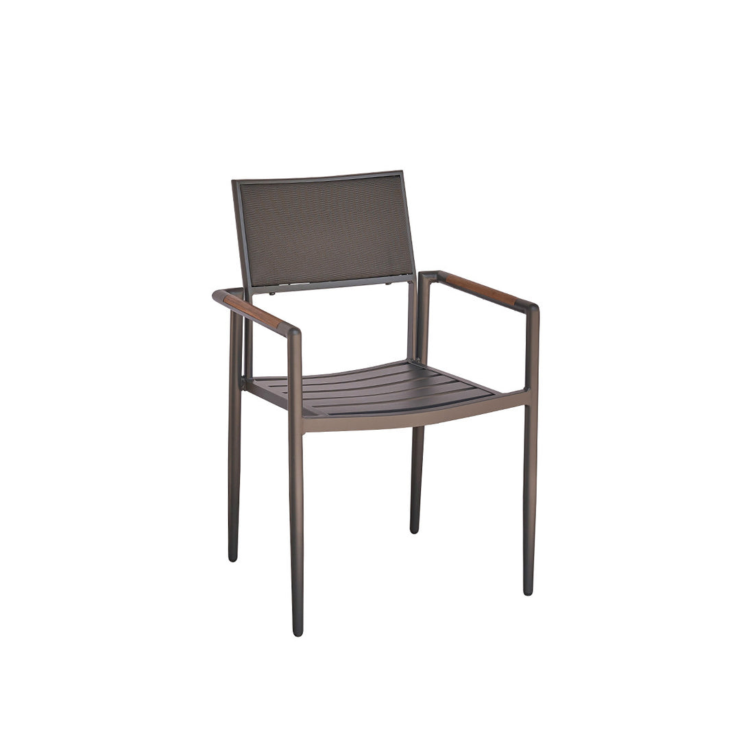 SIENA - Fauteuil de jardin en teck massif et aluminium
