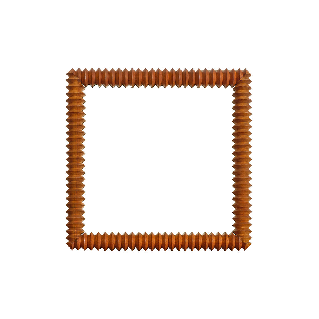 ODILE - Miroir carré en teck recyclé 56,5cm