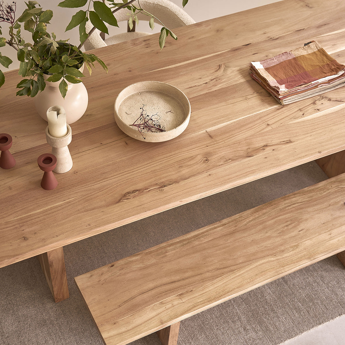CALI - Table en acacia massif 8 pers.