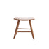 Tabouret de bar en teck massif assise bouclette 45 cm