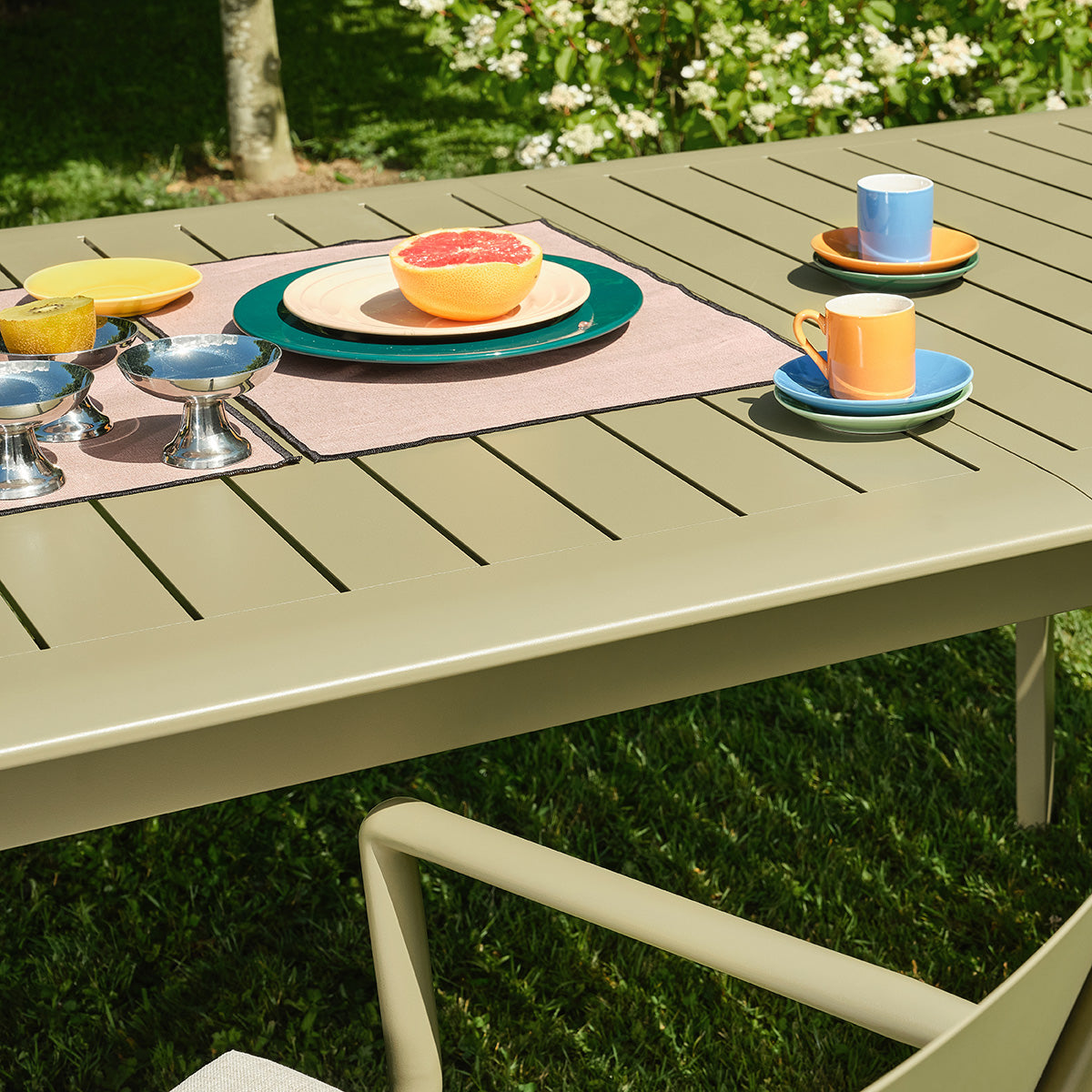 SARO - Table de jardin en aluminium extensible