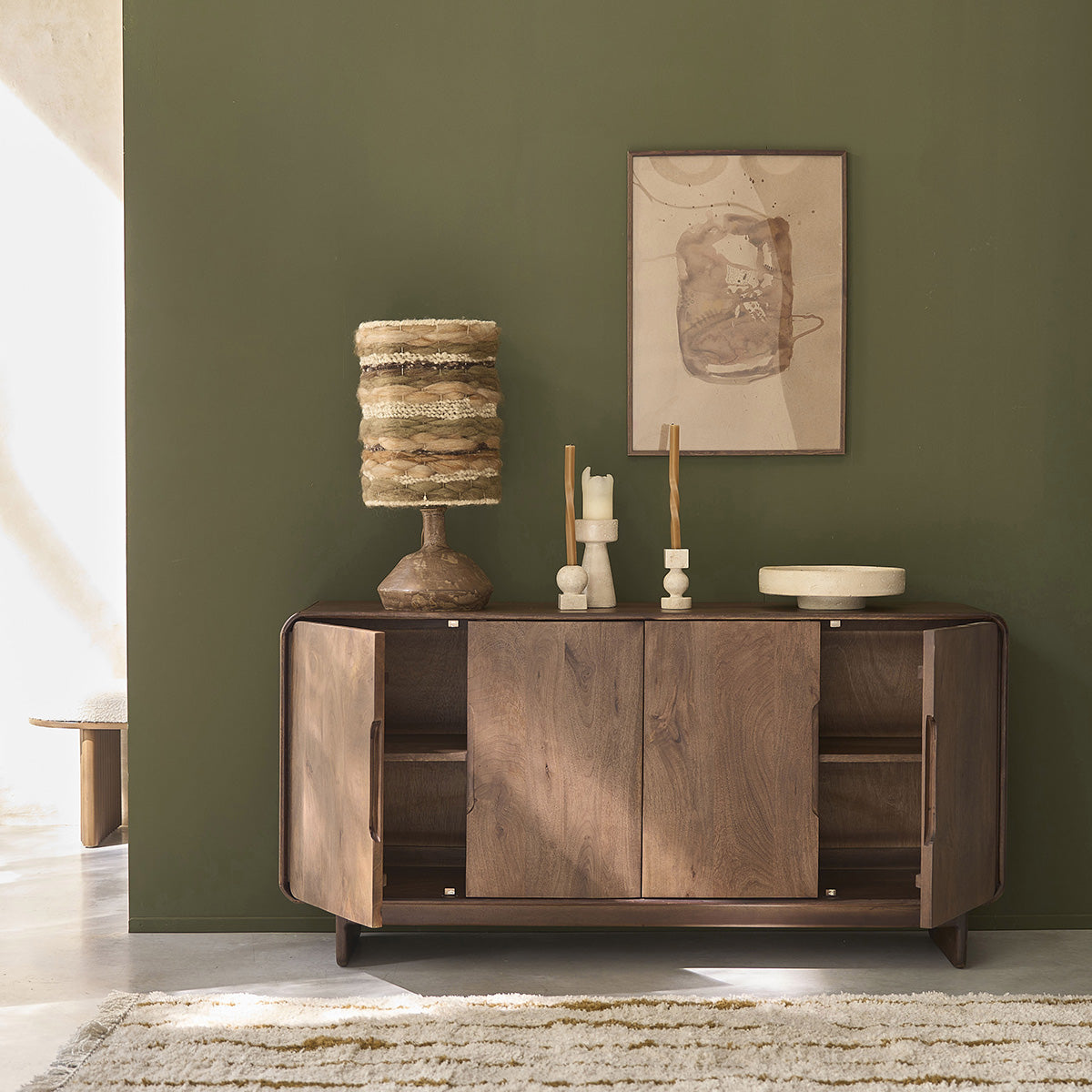 SOFIA - Buffet en manguier massif 160 cm