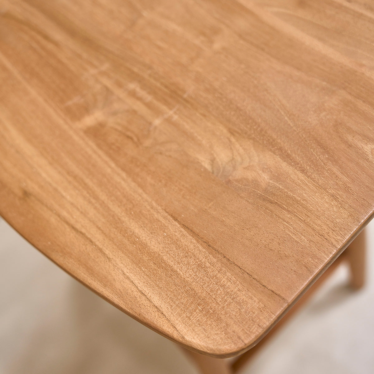 AMBRE - Tabouret de bar en teck massif 65 cm