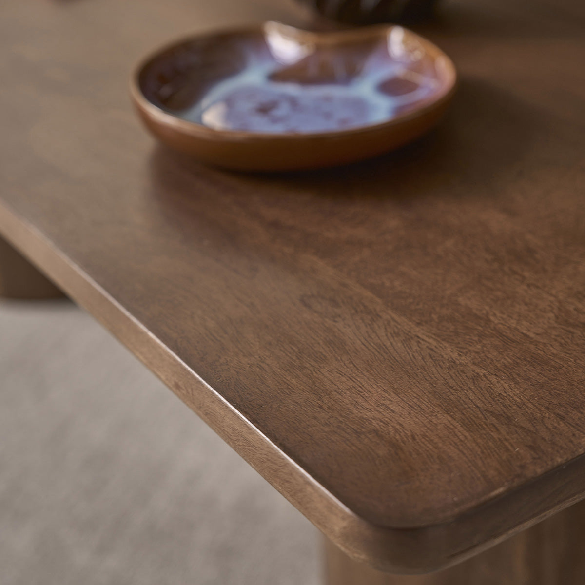 CLEO - Table basse en manguier massif marron 120 cm